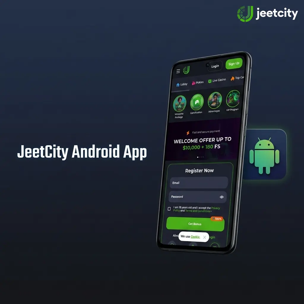 JeetCity Android app on a mobile device