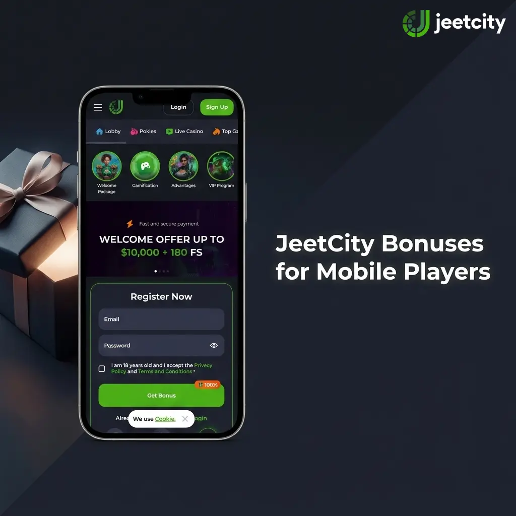 JeetCity mobile bonus offers for Australian players