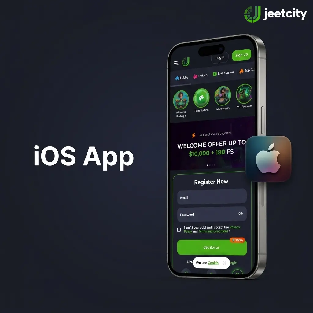 JeetCity iOS mobile browser access and home screen shortcut guide