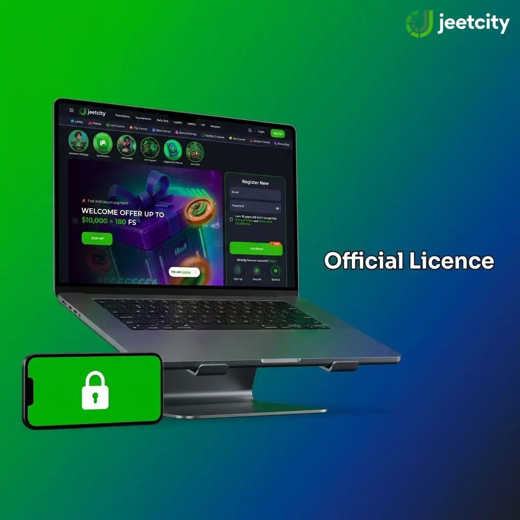 JeetCity gaming licence certificate from Curaçao Gaming Authority