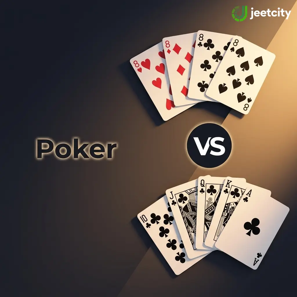 Live poker table at JeetCity Casino