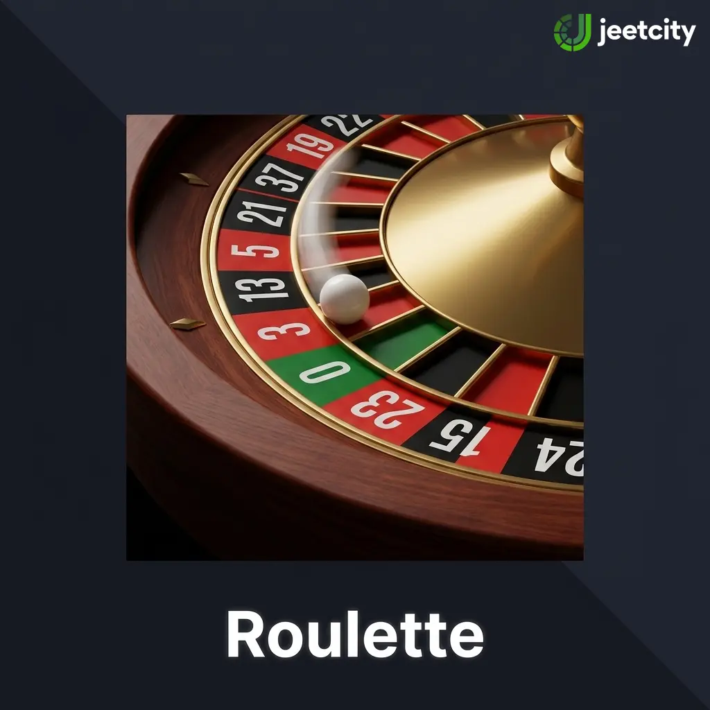 Live roulette table at JeetCity Casino