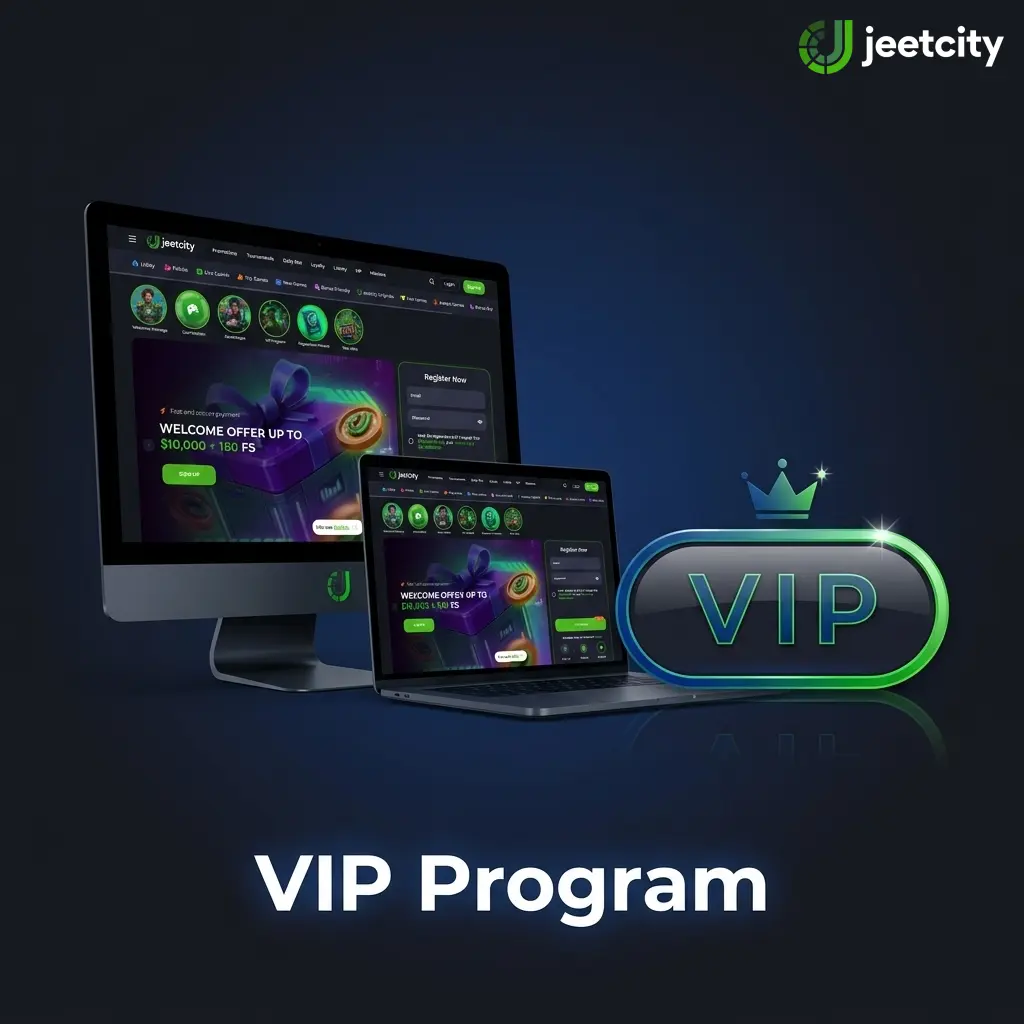JeetCity VIP loyalty program tiers and rewards