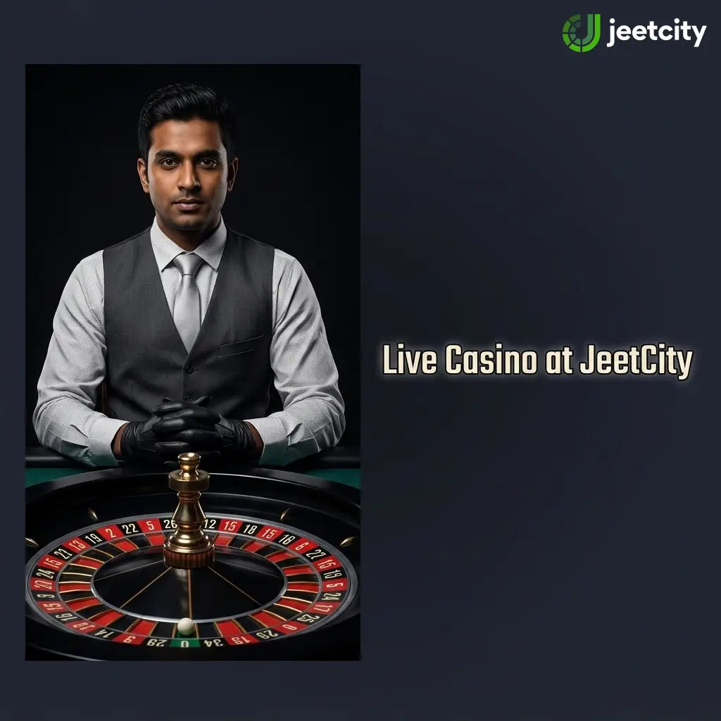 Professional live casino dealers at JeetCity studio tables