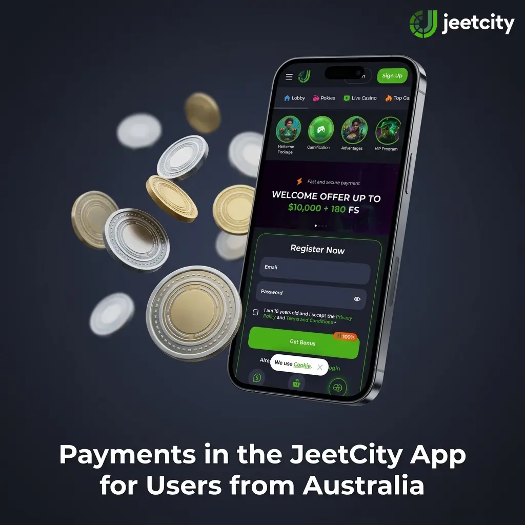 Payment methods available in JeetCity app for Australian players