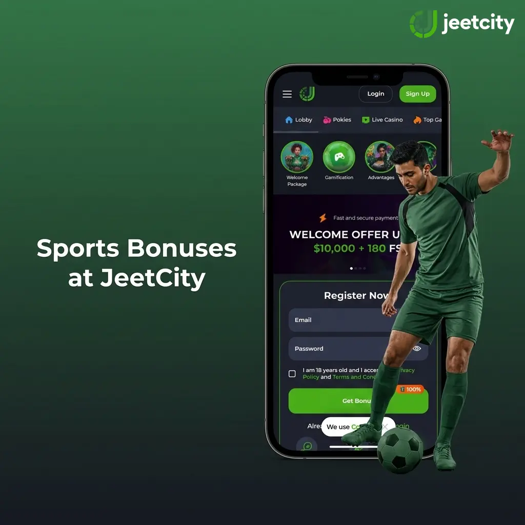 Sports betting bonuses at JeetCity for Australian punters
