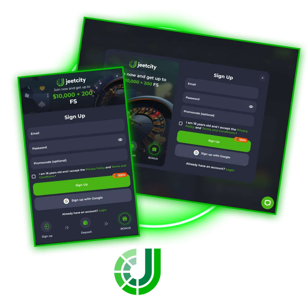 Sign up easily at JeetCity to access exciting bonuses and huge rewards.